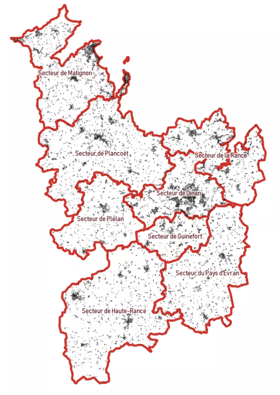 carte agglomération dinan